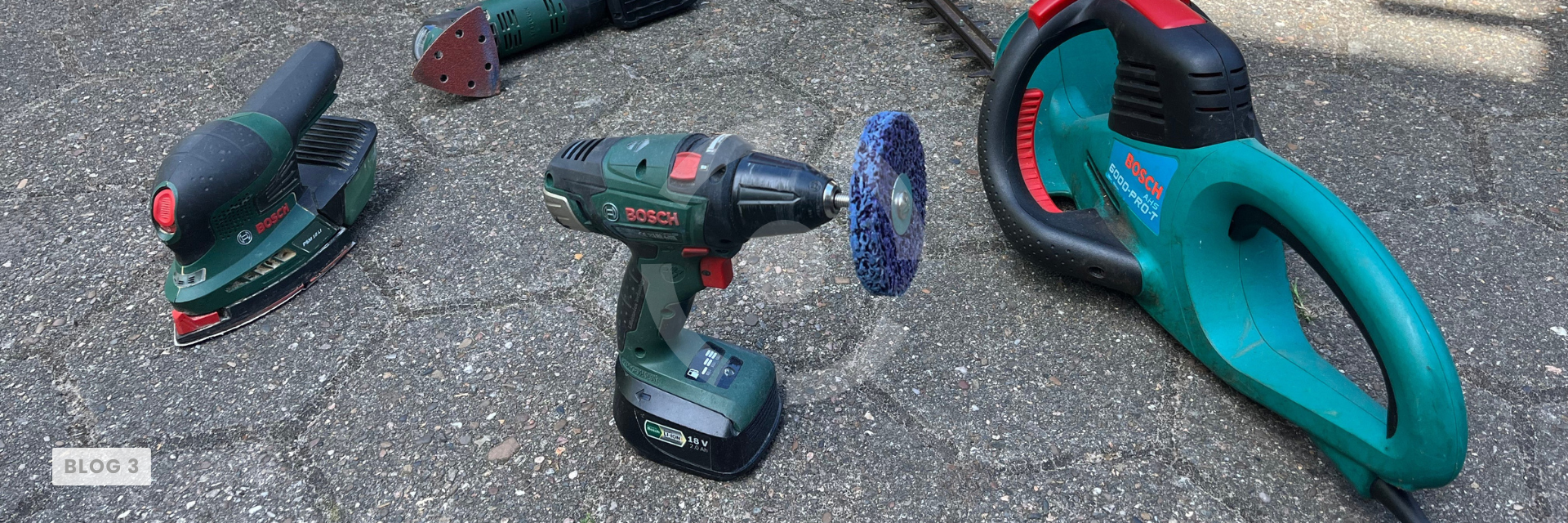 Bosch Grün Werkzeuge wie der Akkuschrauber als Sinnbild für Markenbindung durch reale Nutzerfahrung.