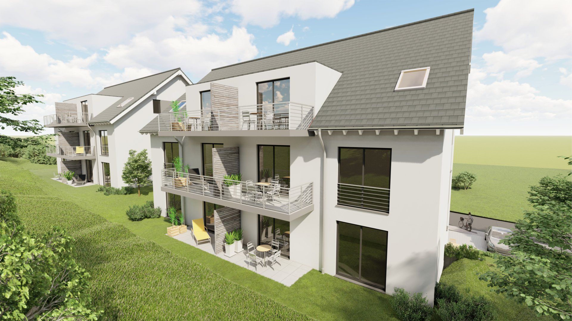 Neubauprojekt Wohnungen Föhren