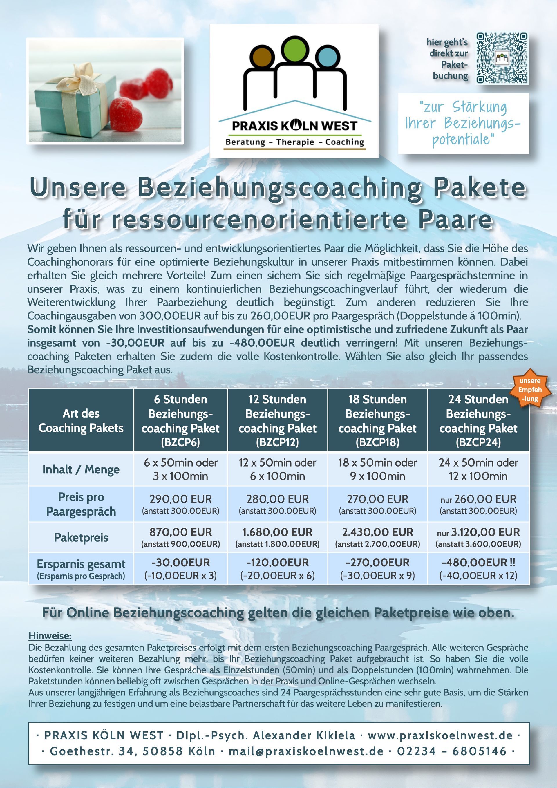 Übersicht Pakete Beziehungscoaching Übersicht Pakete Beziehungscoaching