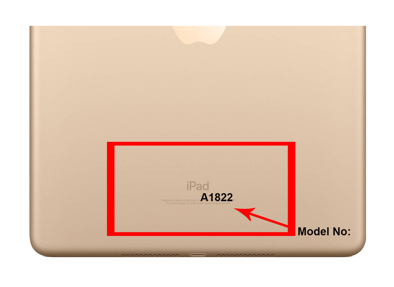 model number ipad 5th gen