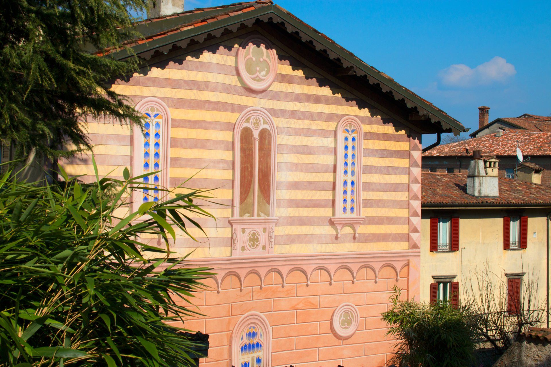 Affresco di Palazzo Rivola, Bergamo Alta, città alta