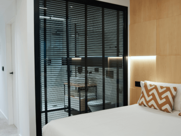 Habitación doble en apartamentos loft en primera línea de playa en Sanxenxo