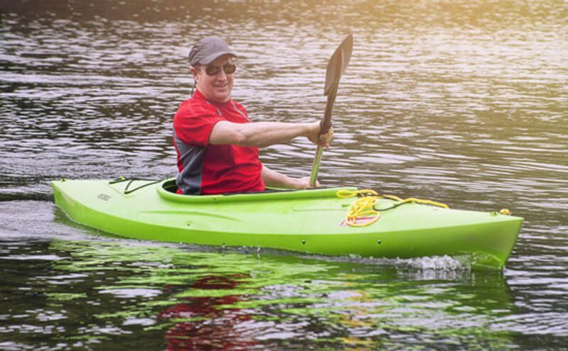 Kayaks individuales en Río Ulla A Coruña