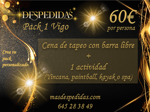 Pack 1 Despedidas en Vigo 2026