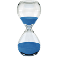 Imagen reloj de arena azul