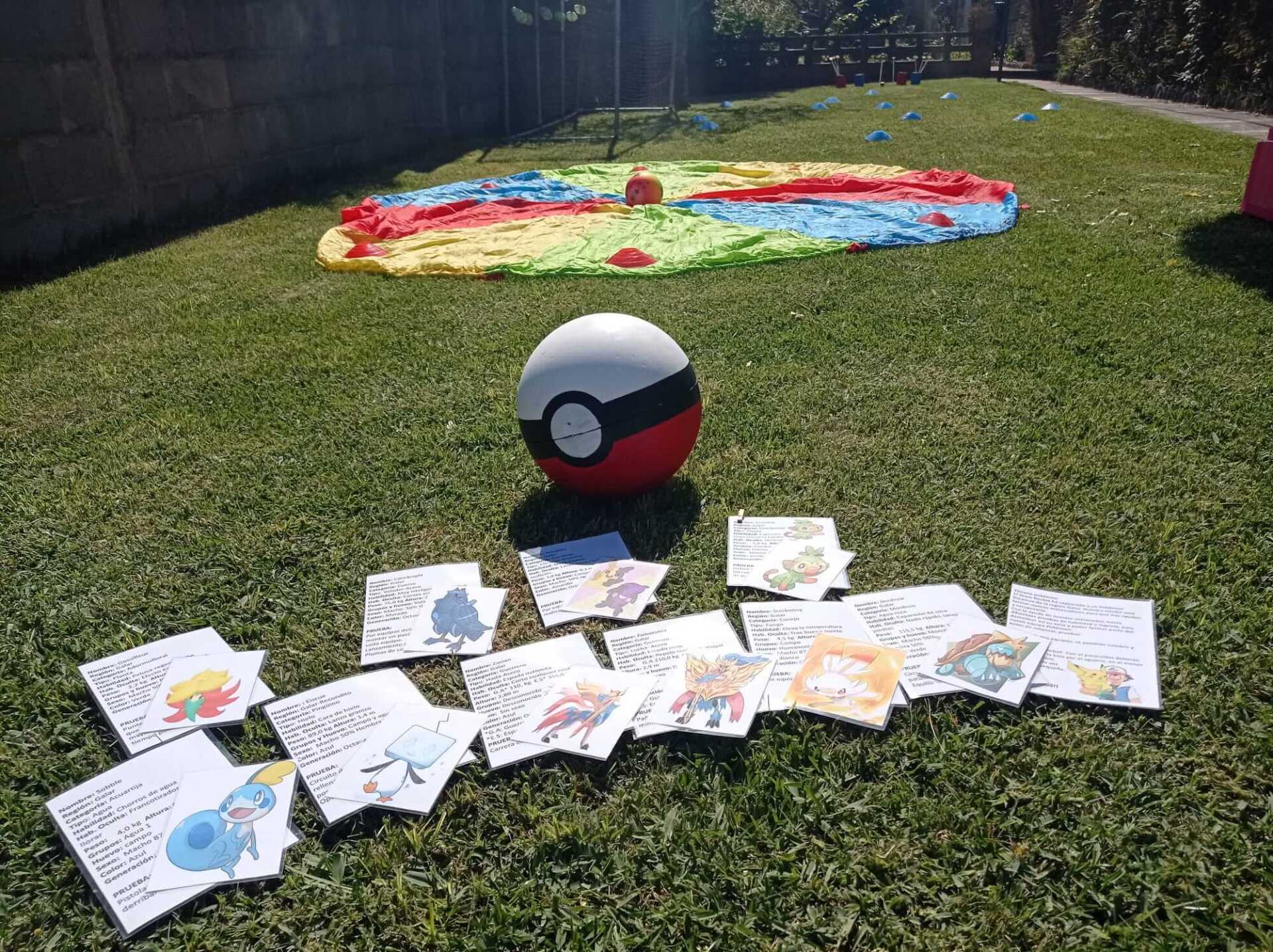 Material del juego sobre el césped