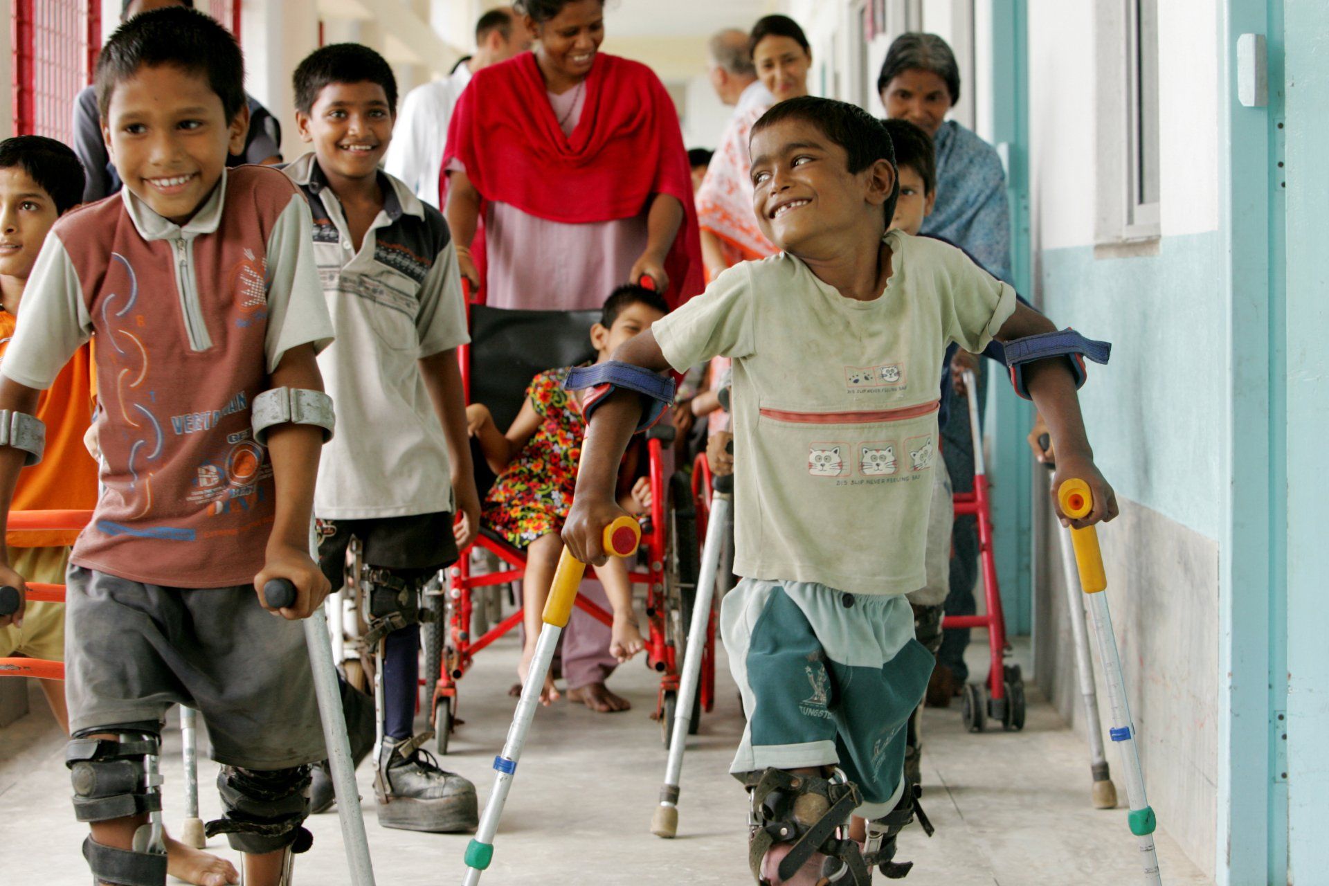 Bewohner des Projekts, dass die Günter-Wommer-Stiftung fördert