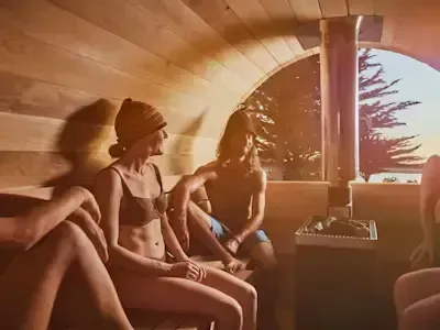 California sauna club reating memories with heat from torch gas sauna heater