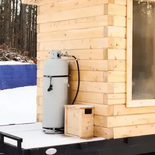 Propane hook-up for Torch sauna heater