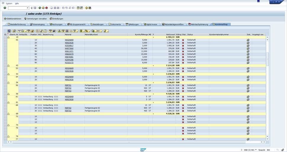 s4dp Kundenaufträge SAP SD Kundenauftragsmonitor s4dp Kundenaufträge digitalisieren