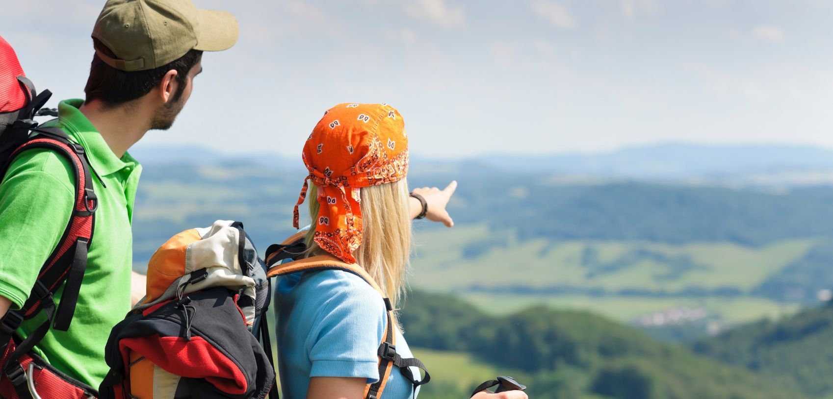 Hikers enjoying the view