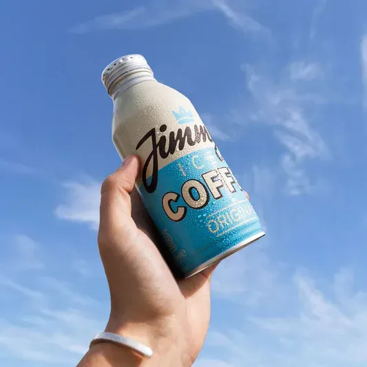 Glass of coffee on ice