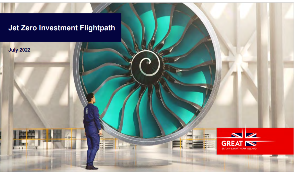 UK Plan at least five SAF Plants by 2025 jet engine