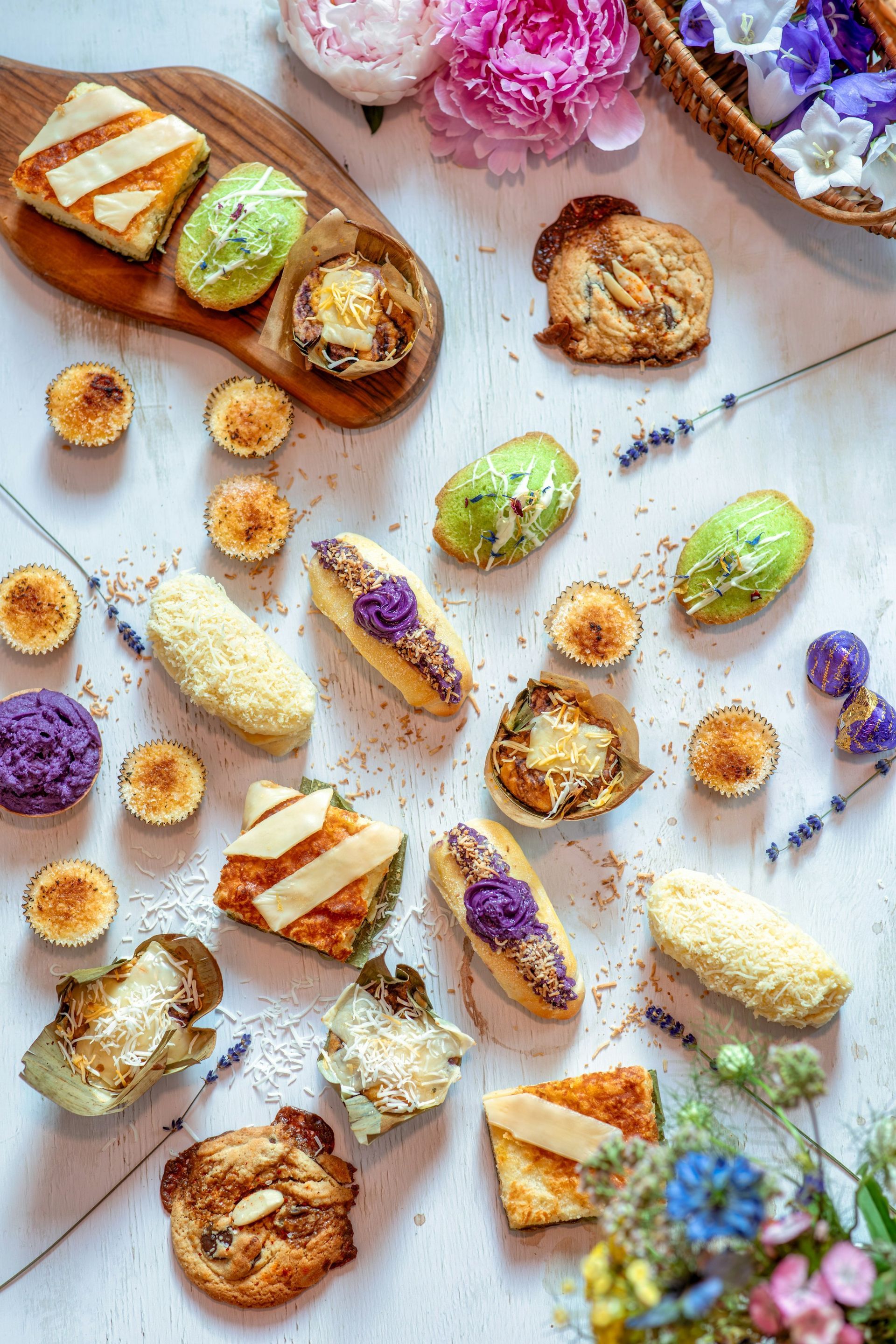 Green tea on table with whisk