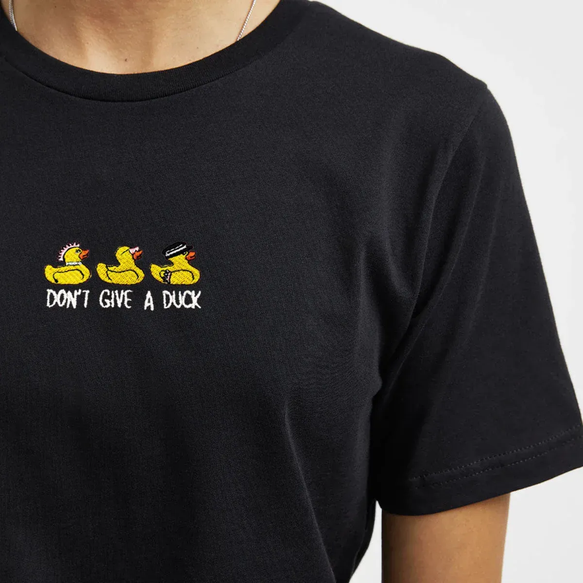 Black Tee Shirt with printed icon