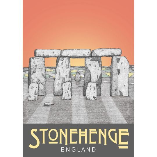 Stonehenge on Paper print