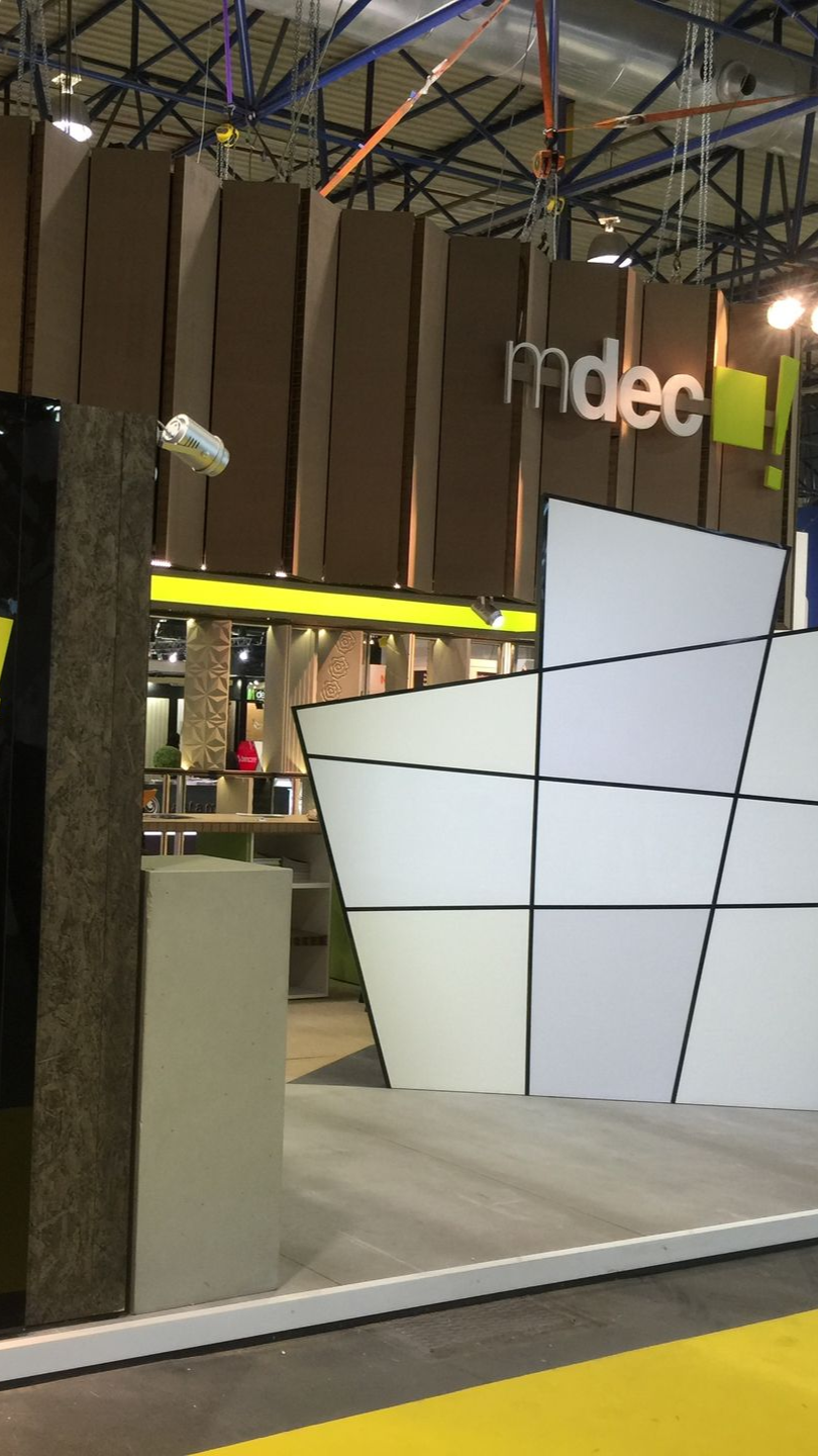 Detalle del stand de MDEC en FIMMA + Maderalia Valencia
