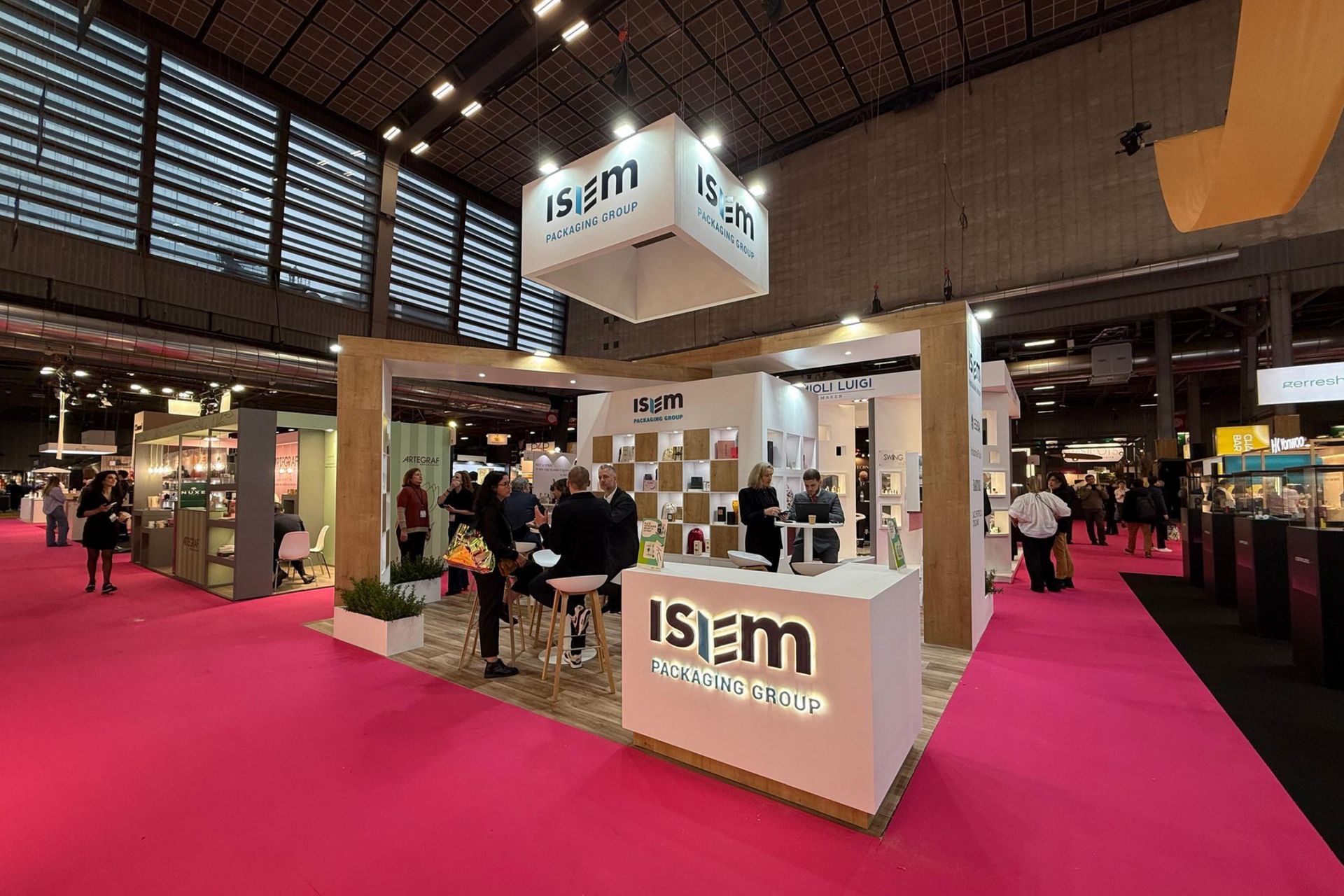 Stand de Isem Packaging Group en Paris Packaging Week 2025, París