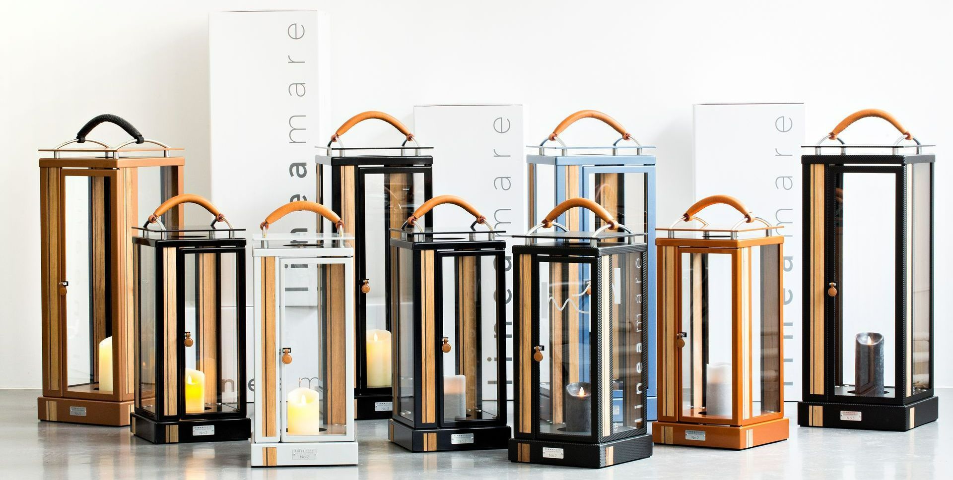 Lineamare lanterns - several variants and colours for yacht line model