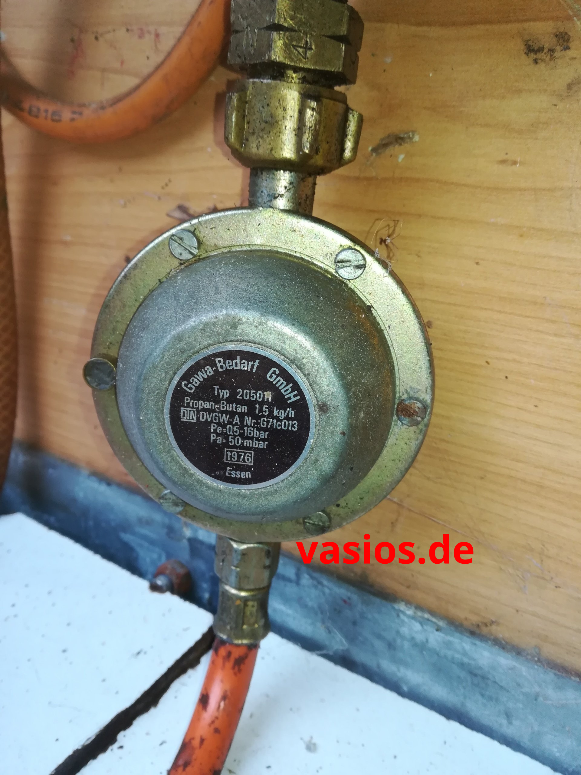 Druckminder alt, Gasprüfung,Wohnwagen,Wohnmobil,vasios.de