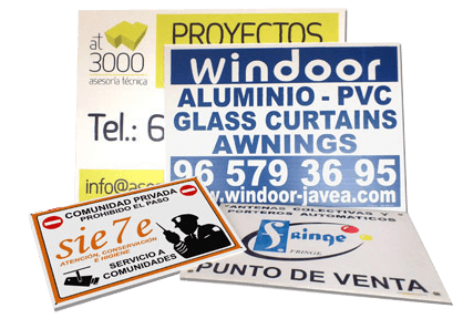 carteles baratos, carteles inmobiliaria, adhesivos para portales, inmobiliaria, carteles polipropileno
