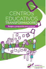 Centros educativos transformadores. Rasgos y propuestas para avanzar: se trata de una guía orientadora e inspiradora para docentes y equipos directivos que quieran avanzar hacia la implementación de esta mirada educativa en sus centros y aulas. Cuenta con un breve marco de los fundamentos teóricos que sustentan la propuesta de la Educación Transformadora para la ciudadanía global, así como un listado de esos ``rasgos´´ o elementos que hemos detectado como definitorios de un centro educativo transformador y que se presentan en tres bloques: la cultura del centro, las claves pedagógicas y metodologías transformadoras y las políticas del centro. Finalmente, se encuentra una propuesta de aplicación práctica para ayudar a diseñar tu propio camino para avanzar sin fin hacia ese horizonte educativo que es el Centro Educador Transformador para la ciudadanía Global.