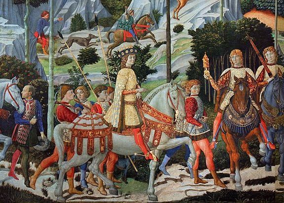 Klick Tipp führt zum Shop Von Benozzo Gozzoli - La Capella dei Magi, Gemeinfrei, https://commons.wikimedia.org/w/index.php?curid=809730