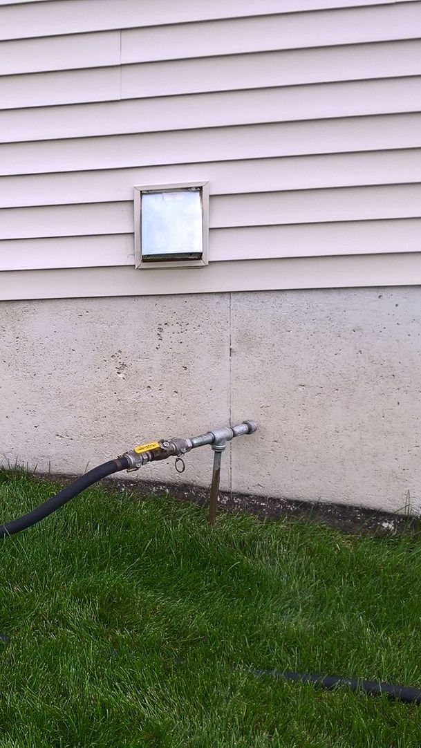 Waterproofing poured foundation