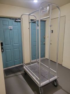 Carts Do Not Fit Through Entry Door