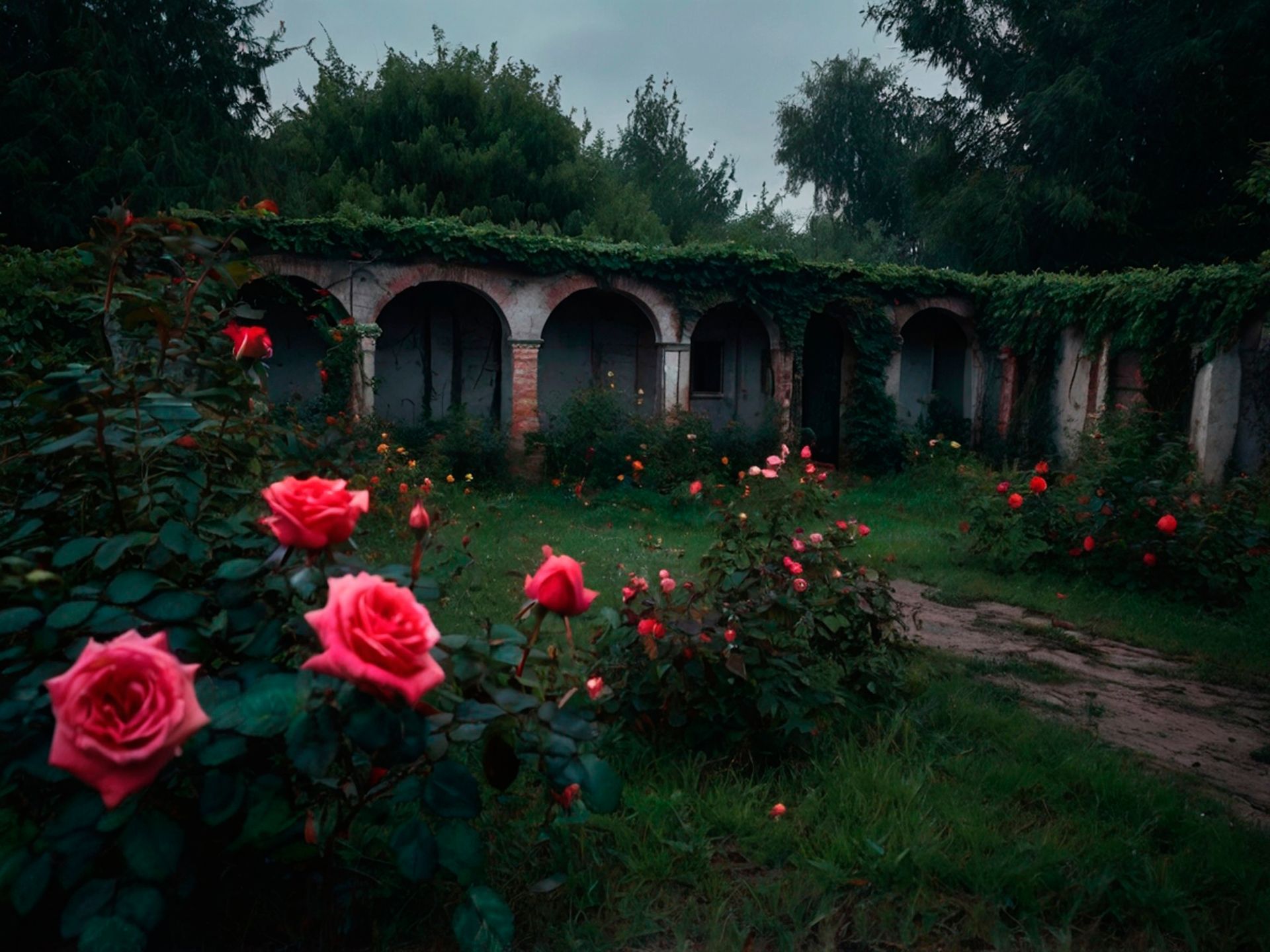 Rosengarten im verlassenen Teil der Burganlage Gärten und kleine Parks, mal versteckt, mal repräsentativ, hier wird geplaudert, fotografiert, hier duftet das Leben!