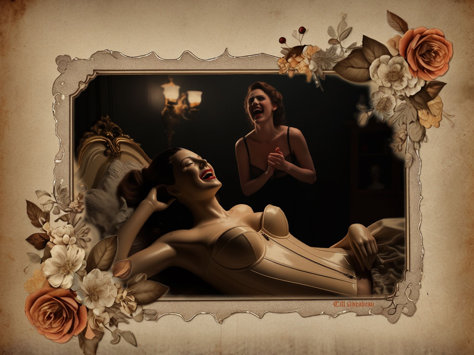 Zu später Stunde noch, auffälliges Lachen aus einer Kammer!