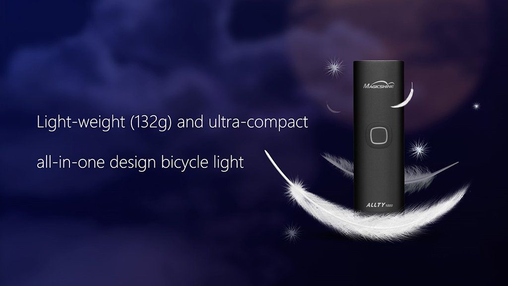 Magicshine Allty 1000 Helmlampe mit sehr geringem Gewicht, federleicht