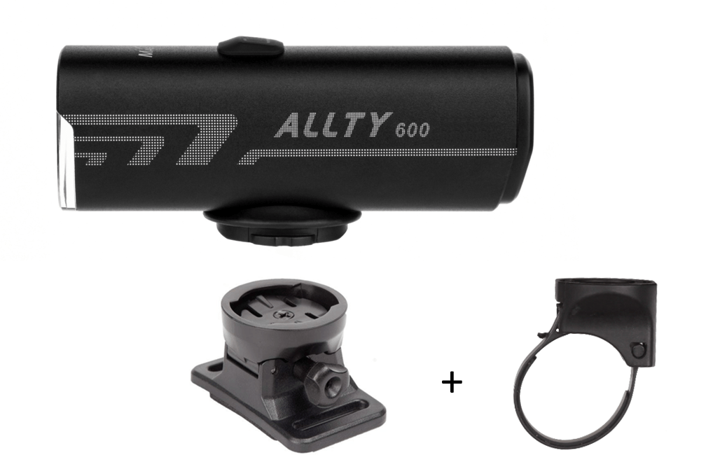 Magicshine Helmlampe Allty 600 mit integriertem Akku und 2 Haltern