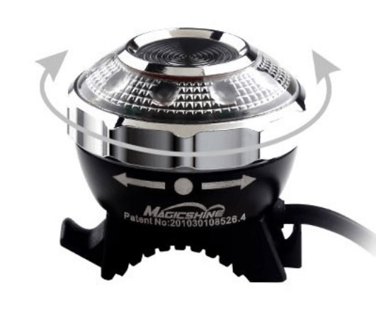 Magicshine MJ 818 Rücklicht mit Rotlicht und 2.6Ah Akku