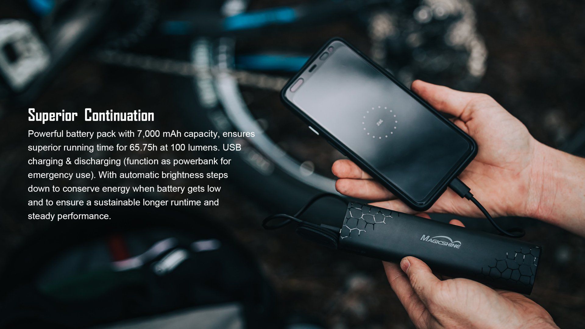 Magicshine leuchtstarke LED Stirnlampe MOH 55