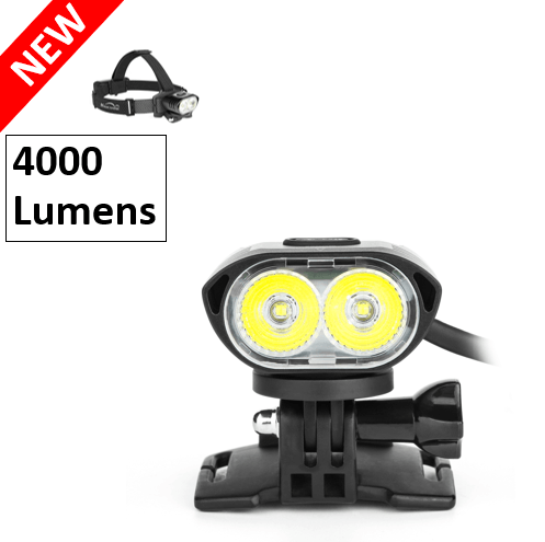 Magicshine MOH 55 Stirnlampe mit Kopfband und 400 Lumen