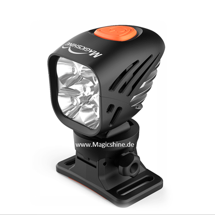 Magicshine leistungsstarke Helmlampe MJ 906 Comboset-Ausführung, inklusive Helmset und 2 Halterungen, 5-2 Ah Akku mit Powerbank-Funktion und Fahrradhalterung