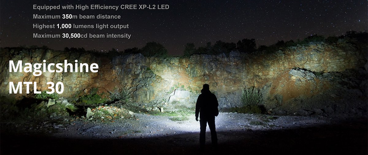 Magicshine leistungsstarke LED Allzweck-Taschenlampe mit 1000 Lumen
