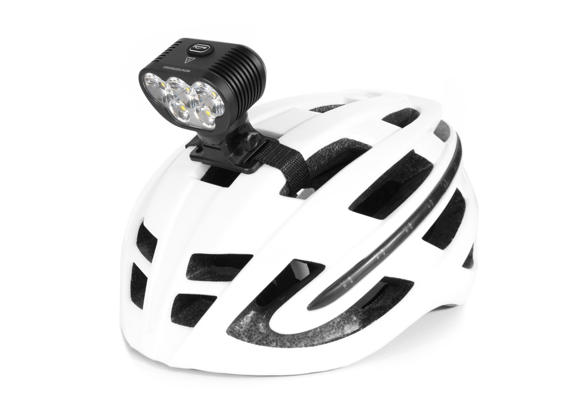 Magicshine LED Helmlampe Monteer 6500 mit 6 Leuchten bei Montage auf Helm