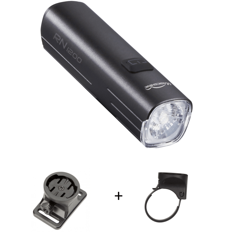 Magicshine Helmlampe RN 1200 mit 1200 Lumen, 2 Haltern