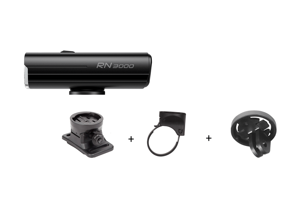 Magicshine Helmlampe RN 3000 mit 3000 Lumen, 2 Haltern und GoPro Adapter