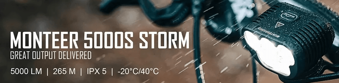 Magicshine extrem helle Helmlampe Monteer5000s, auf Fahrradlenker montiert, kälteresistent, wasserdicht