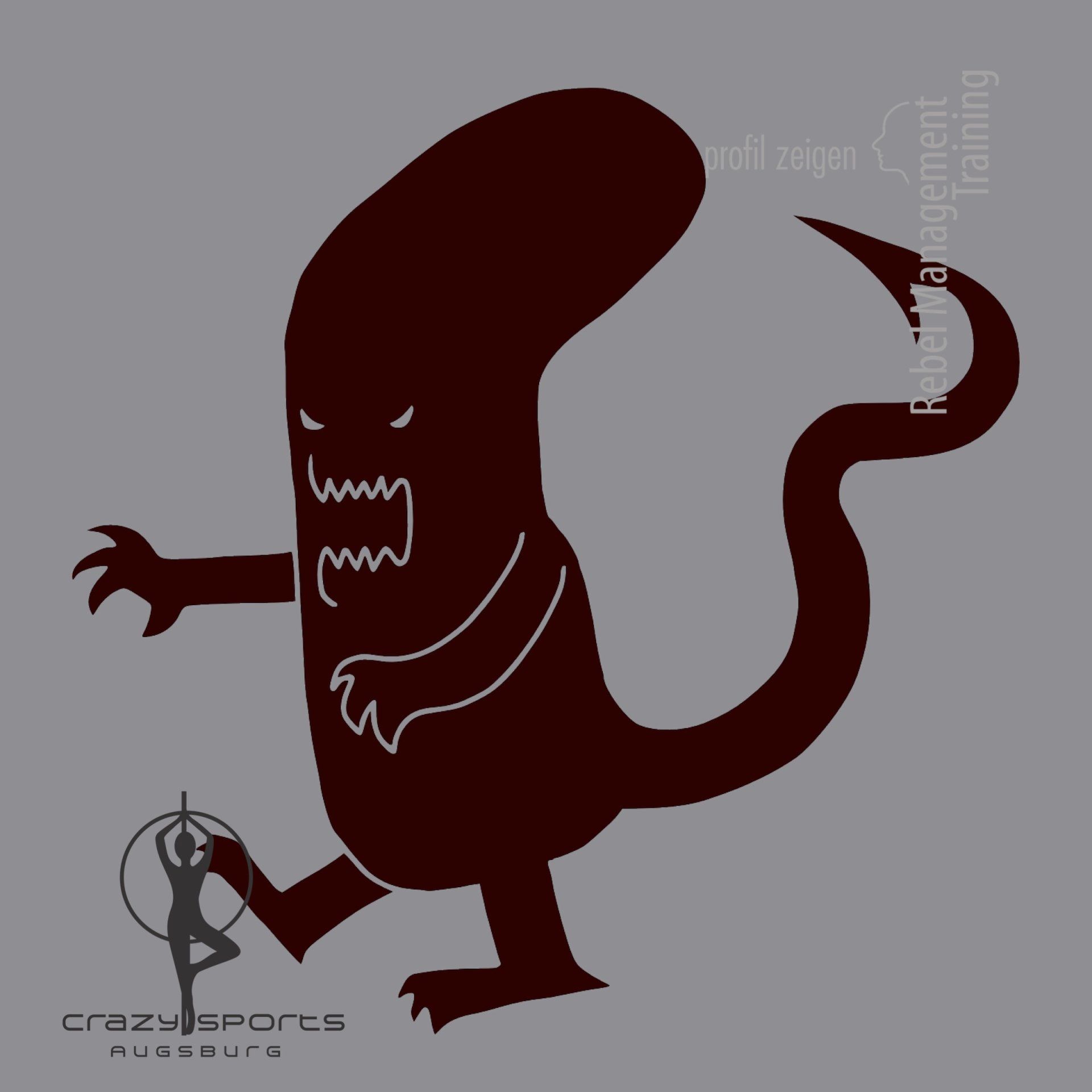 Monster mit scharfen Zähnen