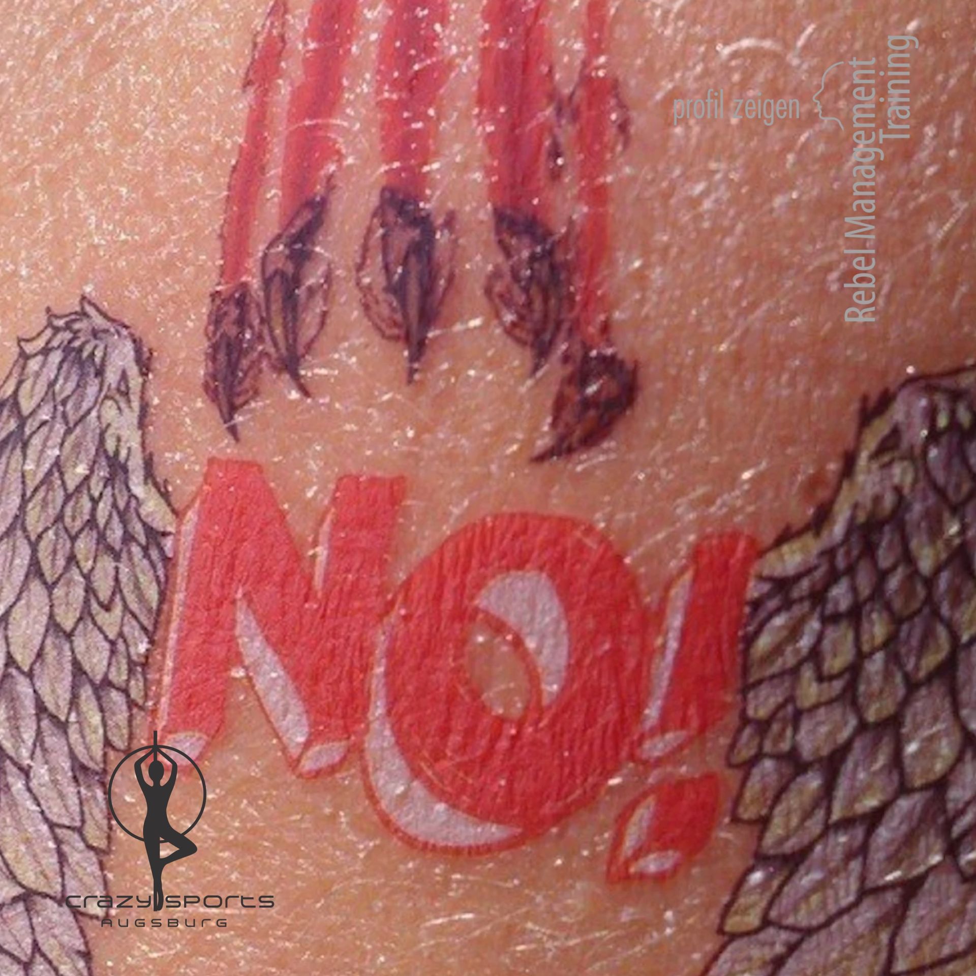 NO - Tattoo gegen sexuelle Belästigung