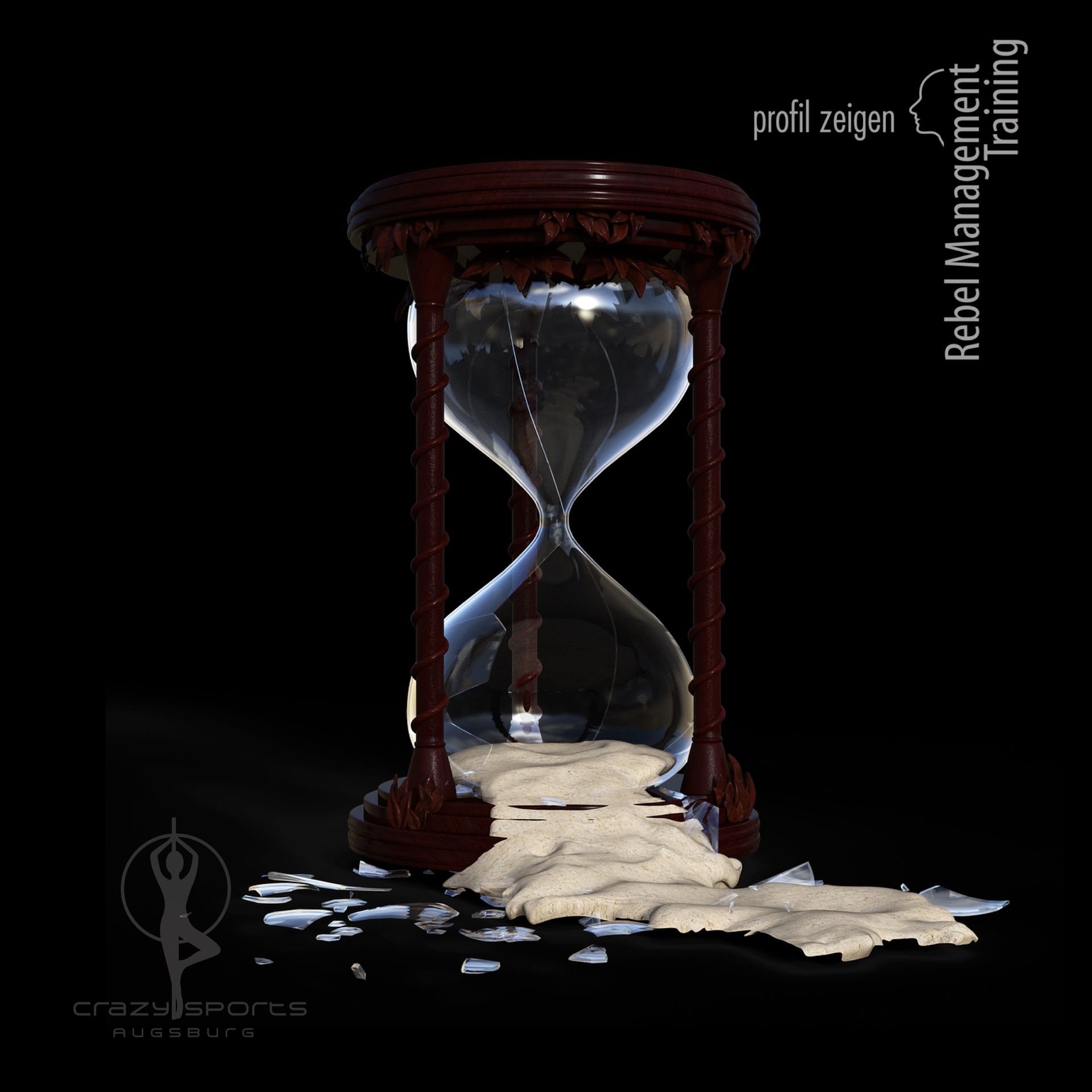 Sanduhr die kaputt ist