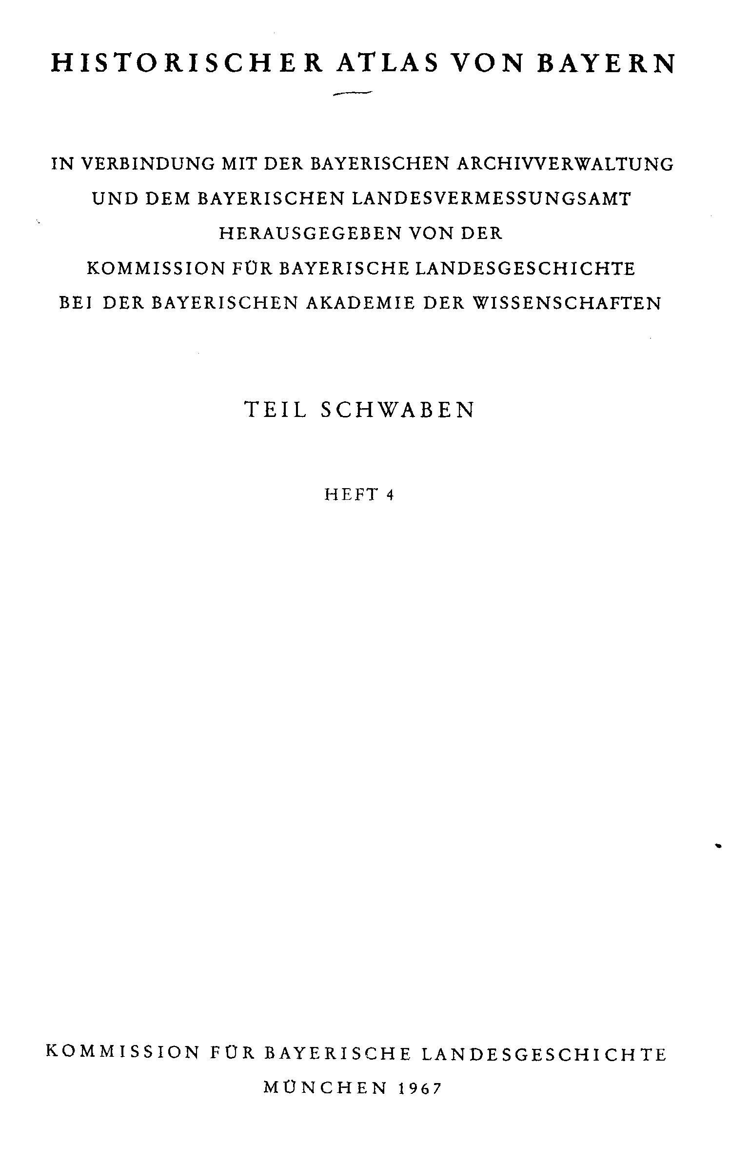 Peter Blickle, Historischer Atlas von Bayern. Teil Schwaben, Reihe 1 ; 4, Memmingen, 1967