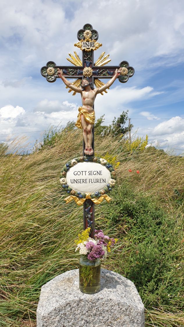 Feldkreuz bei Kornhofen nach der Restaurierung, ca. 19. Jahrhundert