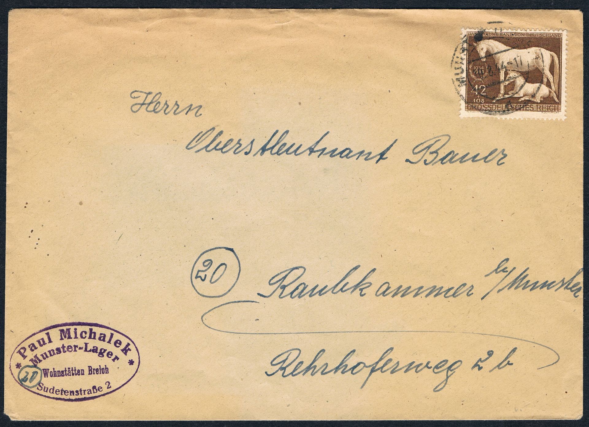 1944 Munster Lager Breloh Raubkammer Oberstleutnant Bauer Paul Michalek