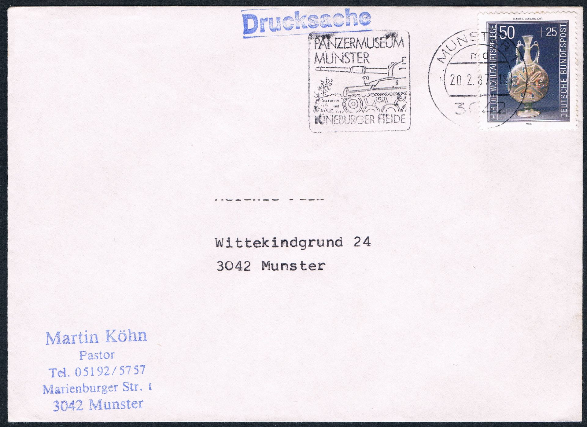 1987 Pastor Martin Köhn Munster Örtze 3042 29633 Pastor Martin Köhn St. Martin Kirche