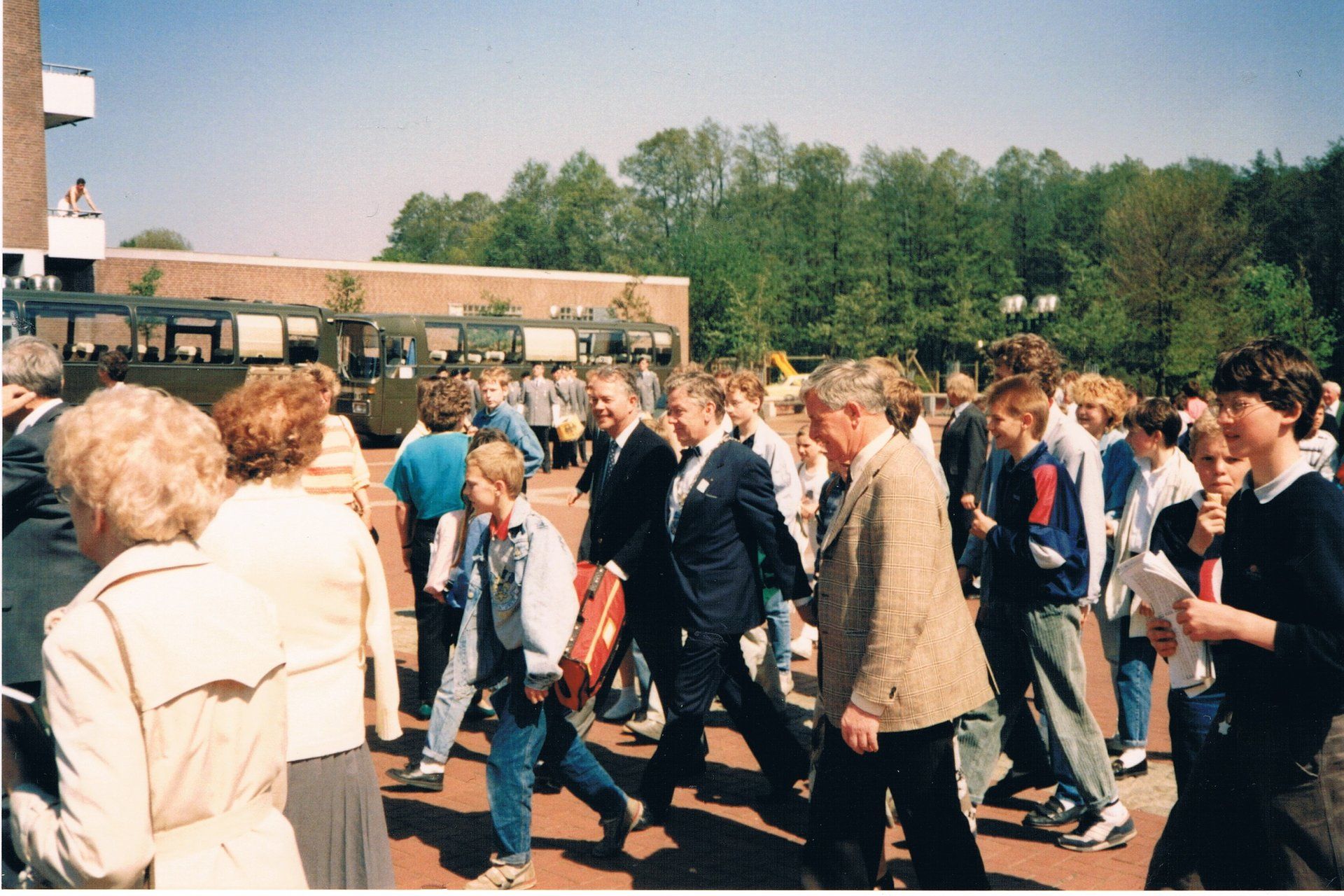 1988 Ministerpräsident Ernst Albrecht in Munster